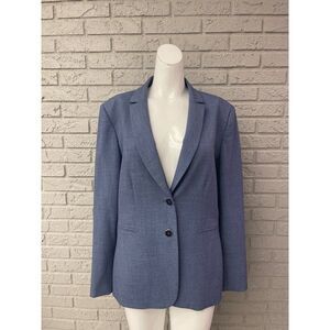 Antonio Melani Annabelle Women's Blue Long Sleeve Two Button Blazer Size 12